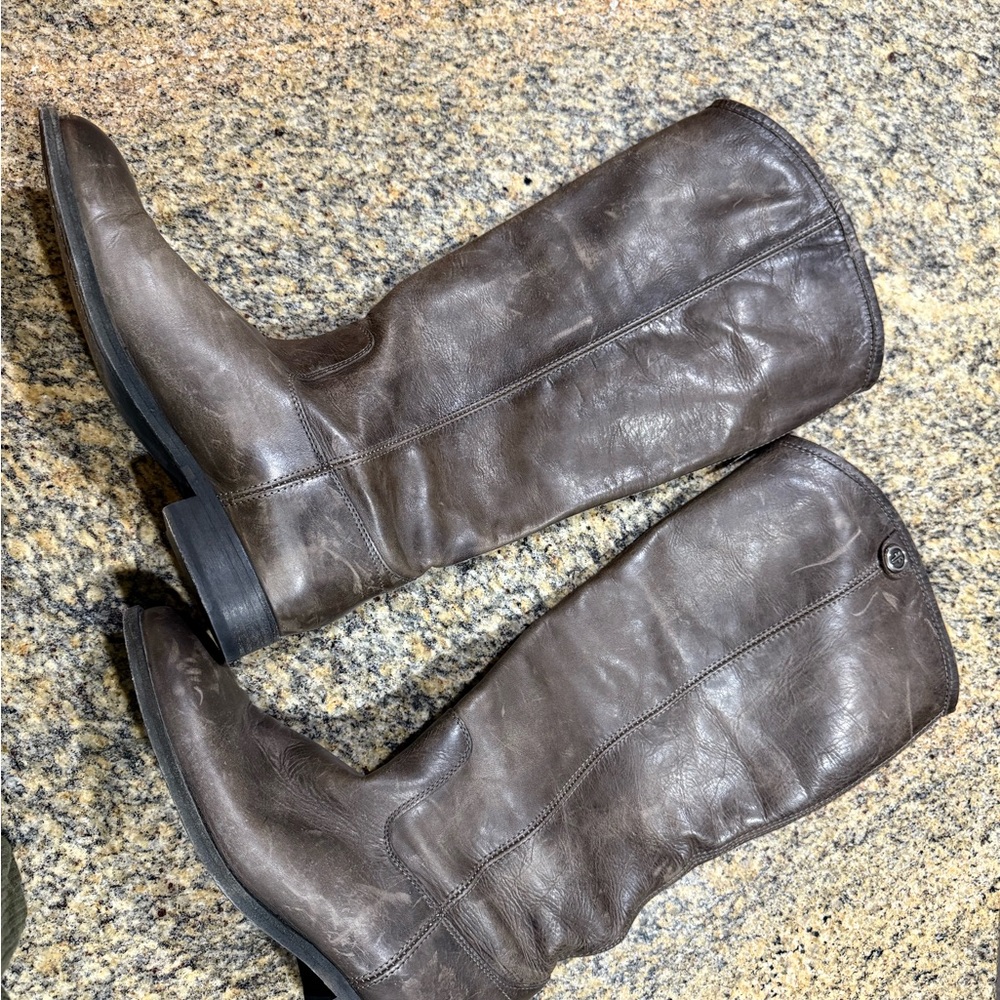 Frye Brown Leather Riding Boots women’s size 9 - Picture 9 of 11